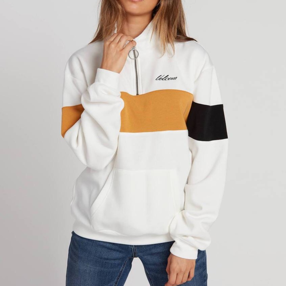 Volcom Short Stacy pullover Hoodie - Star White